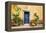 Old Doorway Surrounded by Cactus Plants and Stucco Wall.-BCFC-Framed Premier Image Canvas