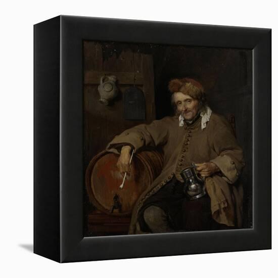 Old Drinker-Gabriel Metsu-Framed Stretched Canvas