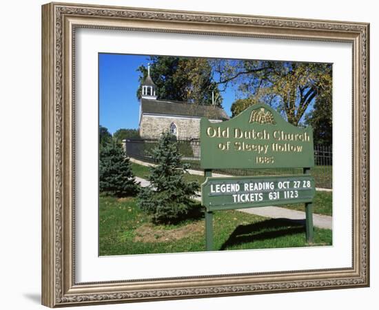 Old Dutch Church Dating from 1685, Sleepy Hollow, New York State, USA-Nedra Westwater-Framed Photographic Print