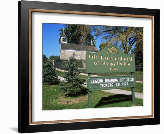 Old Dutch Church Dating from 1685, Sleepy Hollow, New York State, USA-Nedra Westwater-Framed Photographic Print