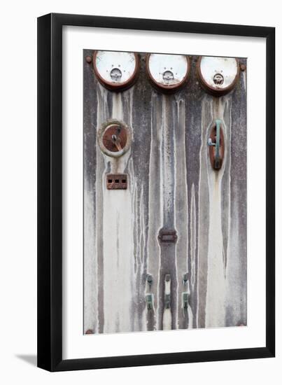 Old Electrical Panel II-Kathy Mahan-Framed Photographic Print