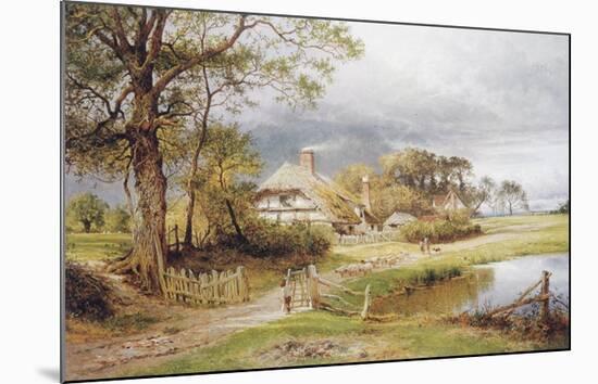 Old English Cottages-Benjamin Leader-Mounted Premium Giclee Print