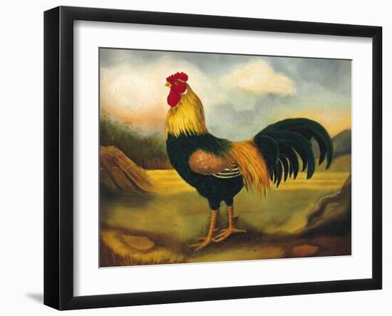 Old English Game Cock-Porter Design-Framed Giclee Print