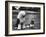 Old English Sheep Dog with Little Shih Tzu Dog-Yale Joel-Framed Photographic Print