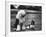 Old English Sheep Dog with Little Shih Tzu Dog-Yale Joel-Framed Photographic Print