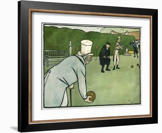 Old English Sports and Games: Bowls, 1901-Cecil Aldin-Framed Giclee Print