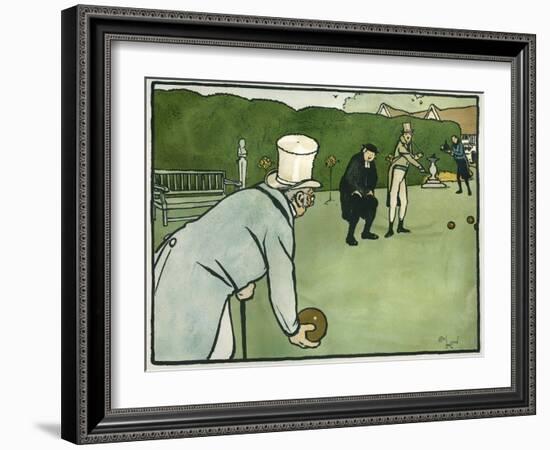 Old English Sports and Games: Bowls, 1901-Cecil Aldin-Framed Giclee Print