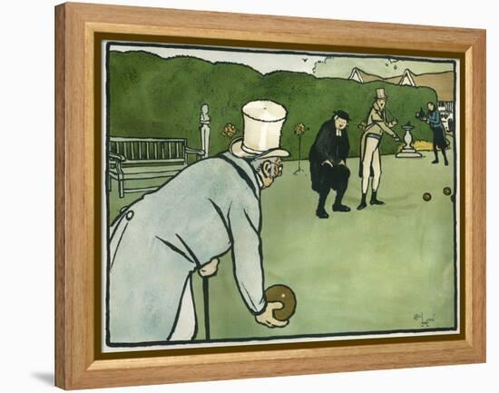 Old English Sports and Games: Bowls, 1901-Cecil Aldin-Framed Premier Image Canvas