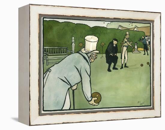 Old English Sports and Games: Bowls, 1901-Cecil Aldin-Framed Premier Image Canvas