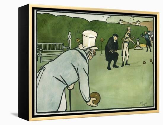 Old English Sports and Games: Bowls, 1901-Cecil Aldin-Framed Premier Image Canvas