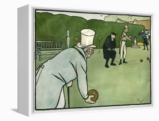 Old English Sports and Games: Bowls, 1901-Cecil Aldin-Framed Premier Image Canvas