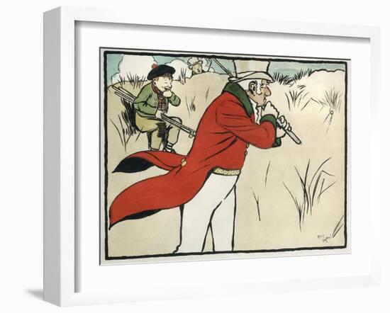 Old English Sports and Games: Golf, 1901-Cecil Aldin-Framed Giclee Print