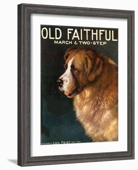 Old Faithful Dogs, USA, 1910-null-Framed Premium Giclee Print