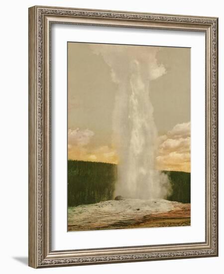 Old Faithful' Geyser, Yellowstone National Park, c.1898-American Photographer-Framed Giclee Print