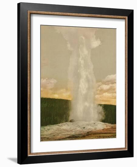 Old Faithful' Geyser, Yellowstone National Park, c.1898-American Photographer-Framed Giclee Print