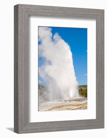 Old Faithful Geyser, Yellowstone National Park, Wyoming, United States of America, North America-Michael DeFreitas-Framed Photographic Print