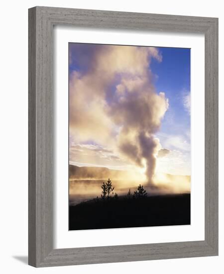 Old Faithful Geyser, Yellowstone National Park, Wyoming, USA-Adam Jones-Framed Photographic Print