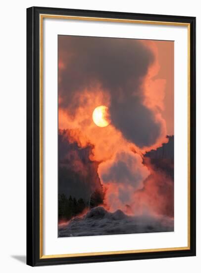 Old Faithful Geyser Yellowstone National Park, Wyoming-Michael DeFreitas-Framed Photographic Print