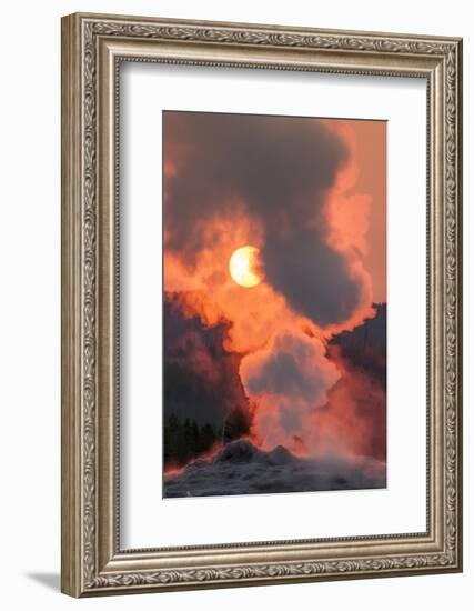 Old Faithful Geyser Yellowstone National Park, Wyoming-Michael DeFreitas-Framed Photographic Print