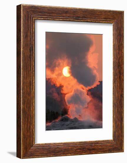 Old Faithful Geyser Yellowstone National Park, Wyoming-Michael DeFreitas-Framed Photographic Print