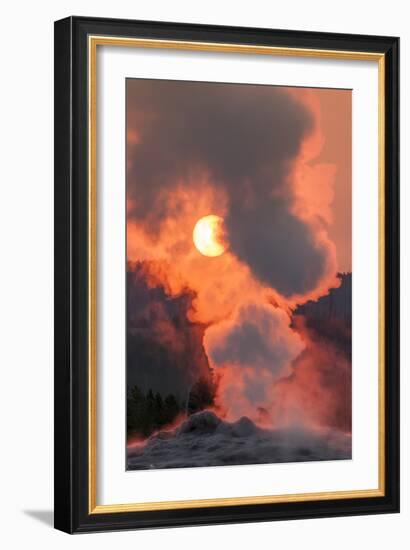 Old Faithful Geyser Yellowstone National Park, Wyoming-Michael DeFreitas-Framed Photographic Print