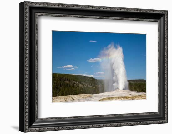 Old Faithful Geyser Yellowstone-null-Framed Premium Giclee Print