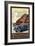 Old Faithful Inn, Yellowstone National Park, Wyoming-Lantern Press-Framed Premium Giclee Print