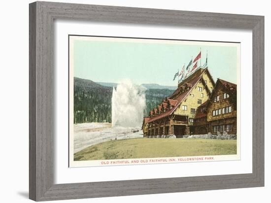 Old Faithful Inn, Yellowstone Park, Montana-null-Framed Art Print