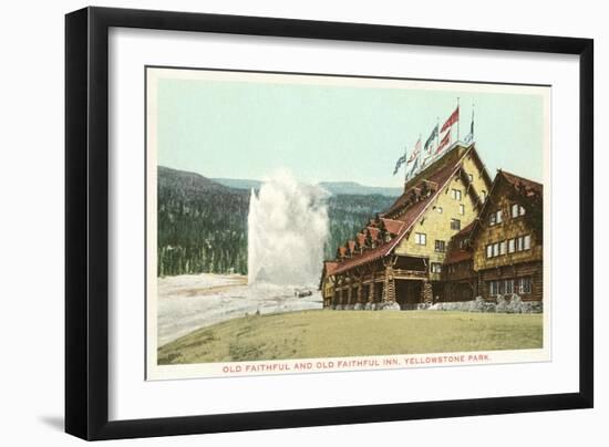 Old Faithful Inn, Yellowstone Park, Montana-null-Framed Art Print