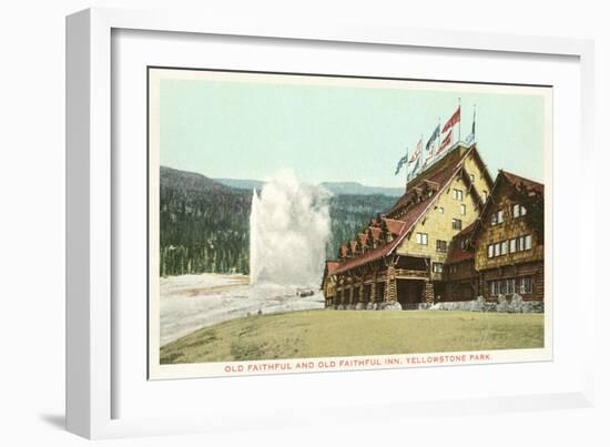 Old Faithful Inn, Yellowstone Park, Montana-null-Framed Art Print