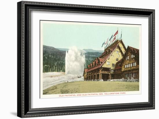 Old Faithful Inn, Yellowstone Park, Montana-null-Framed Art Print