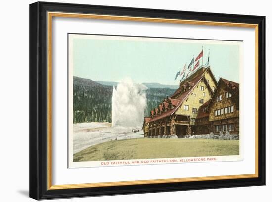 Old Faithful Inn, Yellowstone Park, Montana-null-Framed Art Print