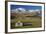 Old Farm Buildings and Kakanui Mountains, Maniototo, Central Otago, South Island, New Zealand-David Wall-Framed Photographic Print