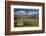 Old Farm Buildings and Kakanui Mountains, Maniototo, Central Otago, South Island, New Zealand-David Wall-Framed Photographic Print