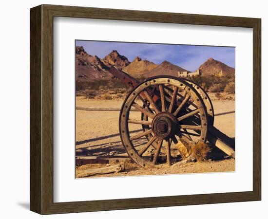 Old Farm Equipment, Ghost Town, Rhyolite, Nevada, USA-Michel Hersen-Framed Photographic Print