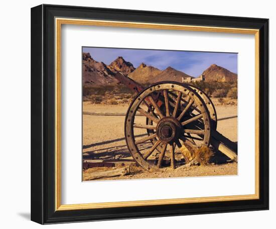 Old Farm Equipment, Ghost Town, Rhyolite, Nevada, USA-Michel Hersen-Framed Photographic Print
