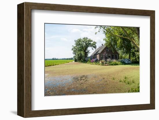 Old Farm House in A Dutch Polder Landscape-Ruud Morijn-Framed Photographic Print