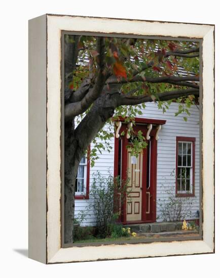 Old farmhouse in rural Indiana, USA-Anna Miller-Framed Premier Image Canvas