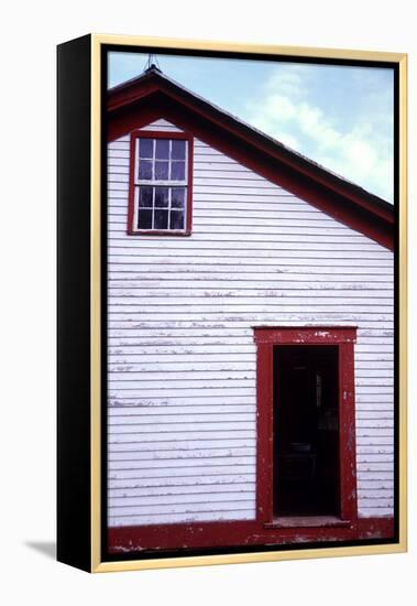 Old farmhouse in rural Indiana, USA-Anna Miller-Framed Premier Image Canvas