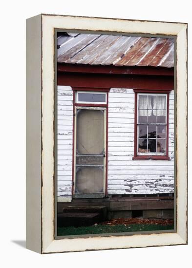 Old farmhouse in rural Indiana, USA-Anna Miller-Framed Premier Image Canvas