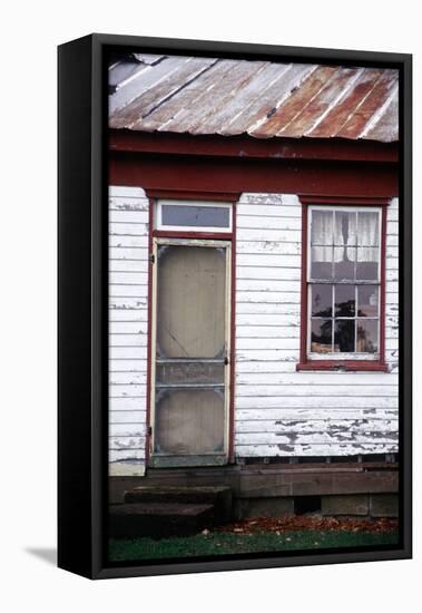 Old farmhouse in rural Indiana, USA-Anna Miller-Framed Premier Image Canvas