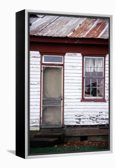 Old farmhouse in rural Indiana, USA-Anna Miller-Framed Premier Image Canvas