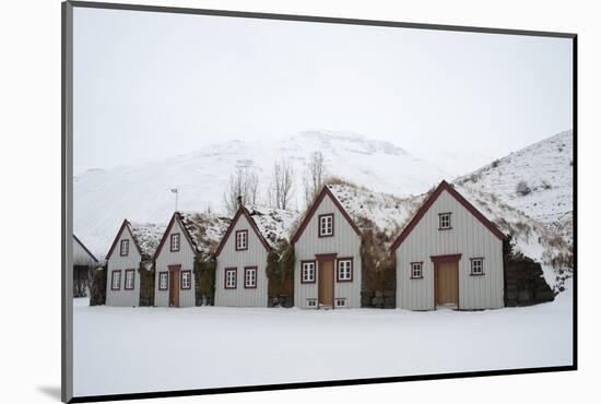 Old Farmhouse Lauf‡s, Coast Eyjafjšrdur, North of Akureyri, Noth Iceland-Julia Wellner-Mounted Photographic Print