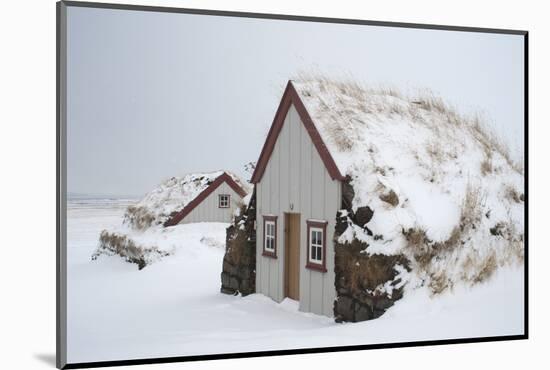 Old Farmhouse Lauf‡s, Coast Eyjafjšrdur, North of Akureyri, Noth Iceland-Julia Wellner-Mounted Photographic Print
