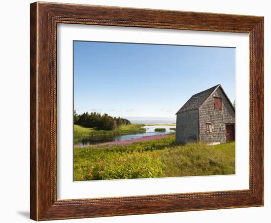 Old Farmhouse Near Lakeville, Prince Edward Island, Canada, North America-Michael DeFreitas-Framed Photographic Print