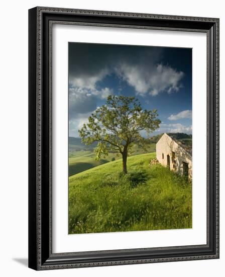 Old Farmhouse, Pergusa, Enna, Sicily, Italy-Walter Bibikow-Framed Photographic Print