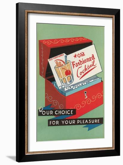 Old Fashioned Cocktail-null-Framed Art Print