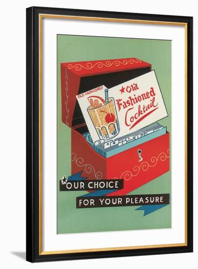 Old Fashioned Cocktail-null-Framed Art Print