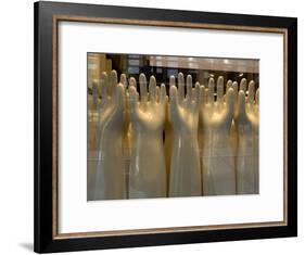 Old-Fashioned Hand Molds in a Window in New York City-Andrea Sperling-Framed Photographic Print