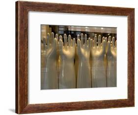 Old-Fashioned Hand Molds in a Window in New York City-Andrea Sperling-Framed Photographic Print